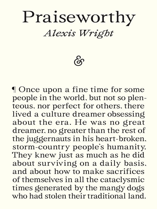 Title details for Praiseworthy by Alexis Wright - Available